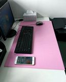 皮革桌垫欧式办公电脑桌台垫书房写字超大纯色加厚锁边鼠标垫包邮