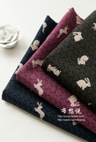 【布想说】sevenberry日本代购进口面料 平纹棉布料 和风小兔子