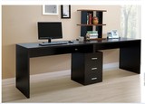 简约现代加厚电脑桌/双人电脑桌书柜书桌组合/一体机电脑桌特价