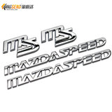 马自达车贴 MS 改装个性车标 M3 M6 睿翼 金属车尾标 中网标 侧标