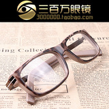 虎皮豹纹Y9570方形框平光眼镜框复古男女近视眼镜架个性前卫潮流
