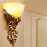 创意天使壁灯楼梯酒吧树脂酒店卧室床头LED欧式动物墙壁灯