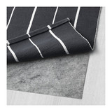 宜家代购   索夫登平织地毯, 黑色, 白色80x150 厘米