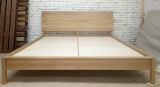 [逸刻 薄板大床]白橡木纯实木木蜡油北欧简约日式双人床宽体大床