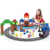 托马斯电动小火车积木玩具 轨道过山车轨道积木玩具礼盒套装礼物
