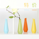 特价包邮 简欧纯色陶瓷花插瓶 简约创意花瓶摆件 客厅 插花 家居