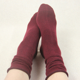 韩国女式棉袜子女短袜卷边女袜糖果彩色纯色堆堆袜潮短靴袜套