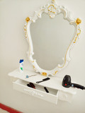 欧式发廊理发店镜台 化妆镜台 欧式单面双面镜子美容美发镜台