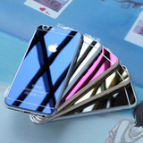 新iphone4S/5S/6s彩色钢化膜电镀金属 4.7镜面苹果6plus手机贴膜