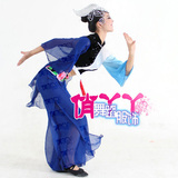 喜鹊喳喳喳舞蹈服装演出秧歌服装舞蹈民族女表演扇子广场健身古典