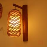 竹木新中式日式壁灯灯罩田园乡村灯具东南亚客厅卧室茶楼工程灯饰