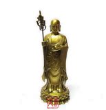 开光纯铜地藏王菩萨佛像摆件 地藏王菩萨纯铜像 地藏菩萨24cm