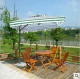 特价户外桌椅家具组合实木阳台休闲桌椅遮阳伞花园庭院折叠餐桌椅