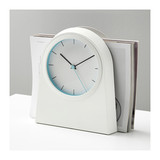 宜家代购 普菲 挂钟白色现代简约石英钟时尚创意挂表卧室钟表时钟