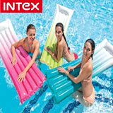 INTEX成人水上浮排 海边沙滩充气浮床 水上充气床 水上漂浮躺椅