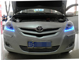 丰田威驰VIOS改装汽车全新氙气大灯双光透镜安定器原装LED泪眼