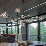 Lindsey后现代设计师吊灯美式创意个性客厅餐厅别墅楼梯玻璃吊灯