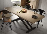 现代美式乡村铁艺实木餐桌子饭桌工业风复古做旧6人餐桌椅组合