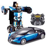 遥控变形玩具金刚4电动遥控汽车机器人模型儿童智能变身漂移战神