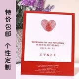 特价定制婚礼桌卡，红色主题创意会议满月席位卡，欧式签到台照片