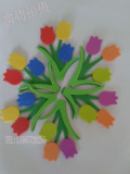 教室布置用品*幼儿园墙面装饰品*装饰泡沫小花朵装饰墙贴