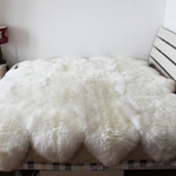 千禧澳洲纯羊毛床毯床褥子床护垫榻榻米双人床垫整张羊皮垫无甲醛
