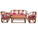 中式实木沙发皇宫椅沙发五件套客厅办公组合木头沙发明清古典家具