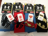 【安德玛UA超级英雄】男子NBA中筒篮球袜 超人毛巾底运动长袜子
