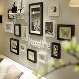客厅饭厅室内黑白装饰画墙壁组合墙上挂画现代简约家居卧室墙画