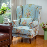 美式乡村风格沙发  美式老虎椅 北欧简约田园 小户型单人沙发