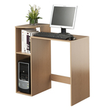 胡桃色简易台式电脑桌长79*宽40*80cm小户型带置物架写字书桌包邮