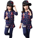 女童套装春秋装韩版潮3-4-5岁中大童运动纯棉两件套宝宝长袖外套