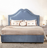 简约现代双人布艺床软包床美式乡村风格1.8米双人床可定制
