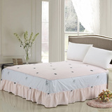 特价全棉床盖床套床罩单件纯棉简约床裙床笠1.8米2.0m1.5床保护套