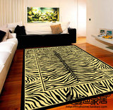比利时进口 超薄仿丝地毯 客厅卧室地毯 虎对纹地毯