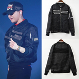[现货]BIGBANG权志龙GD同款首尔演唱会魔术贴飞行外套夹克男女款