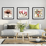 现代简约客厅装饰画卧室透明花卉有框画餐厅壁画沙发背景墙画挂画