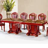 厂家直销方形大理石餐桌天然人造大理石桌面实木架家用桌子餐厅桌