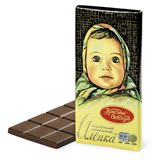 俄罗斯巧克力红色十月阿伦卡黑巧克力金奖大头娃娃东北哈尔滨特产