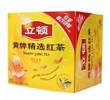 立顿 红茶黄牌精选红茶茶包200包 400克 专业餐饮盒装泡茶