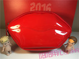 上海现货 ANNA SUI/安娜苏 性感红唇化妆包 超实用大容量 红漆皮