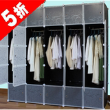 组合式简易衣柜大号塑料组装树脂衣橱似布艺双人收纳柜似钢架实木