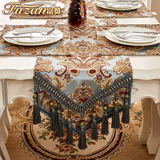 富赞欧式桌旗餐垫欧式高档装饰布茶几电视柜桌布床旗长条餐桌布