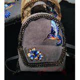 思加图 X1417 SICX1417L 专柜正品代购 2016年真皮链条刺绣女包包