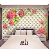 电视背景墙纸壁纸大型壁画卧室床头背景3d立体无缝婚房温馨浪漫