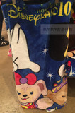 香港迪士尼代购 十周年款 米奇米妮达菲熊 卡通毛绒毯子 休闲毯