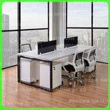 上海办公家具4人办公桌椅单人钢架职员组合工作位屏风四人办公桌