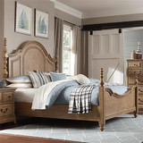 美式床实木双人床1.8米1.5米高箱床储物床婚床大床卧室床美式家具