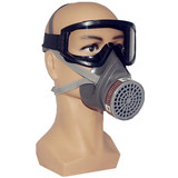 防毒口罩喷漆消防专用面罩防烟粉尘农药煤灰防护面罩防尘防毒面具