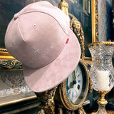 正品ICNMB十字架平沿帽子粉色棒球帽反戴潮牌帽子女生甜美嘻哈帽